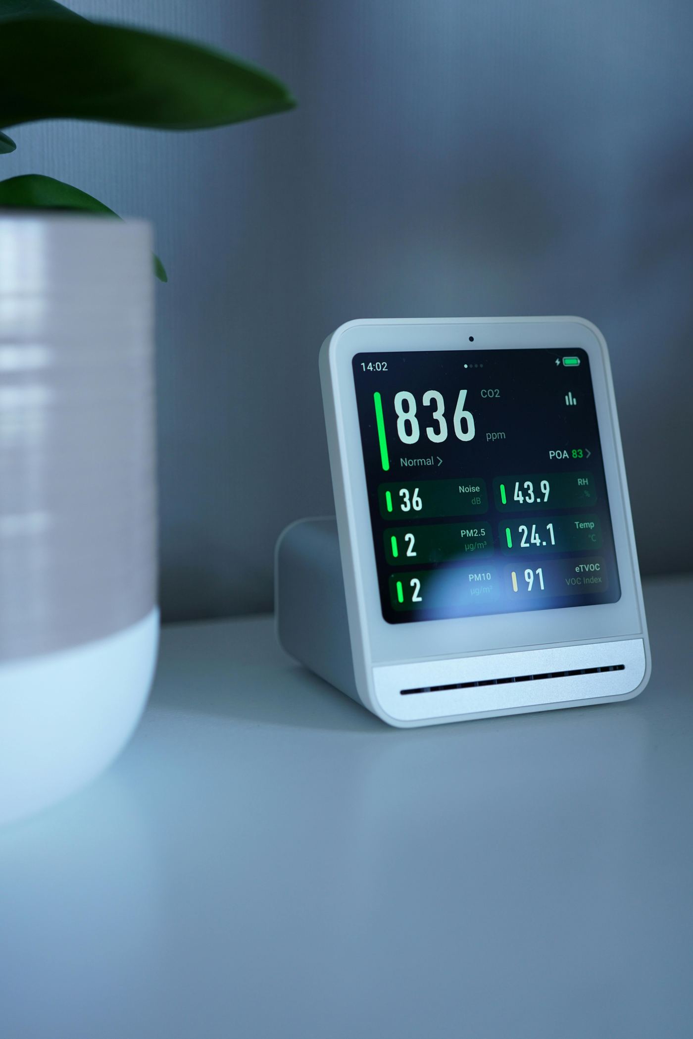 Humidity meter reading